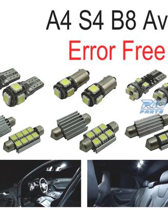 KIT 18 LAMPADE LED INTERNE PER AUDI A4 S4 B8 AVANT