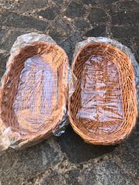 Cesto grande in vimini intrecciato nuovo