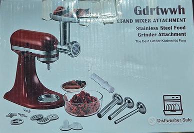 Tritacarne acciaio inox per KitchenAid