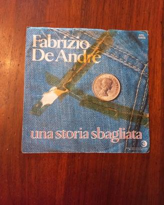 Fabrizio De André Una Storia Sbagliata 45 Giri
