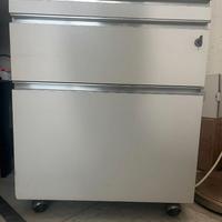 cassettiera legno laccato bianco