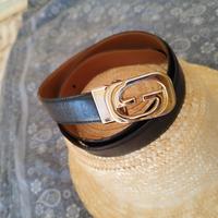 Gucci cintura in pelle double face 