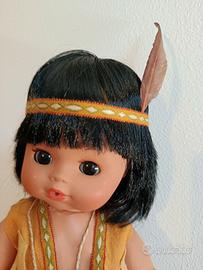 Bambola Winnetou Furga Vintage con Papoose