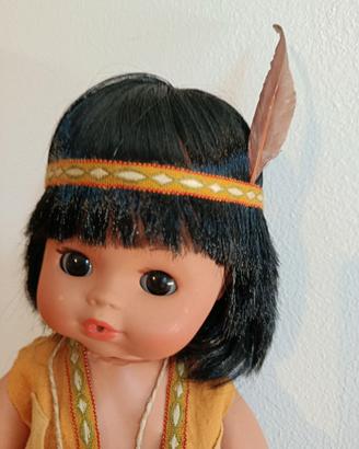 Bambola Winnetou Furga Vintage con Papoose