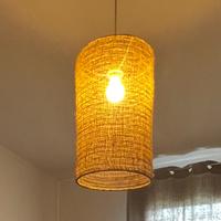 Lampadario a sospensione in juta