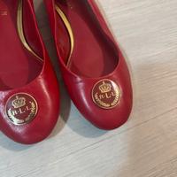 Ballerine Londyn Ralph Lauren pelle rossa