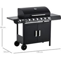 barbecue a gas 7 fuochi
