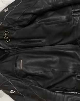 Giubbotto moto vera pelle con protezioni  PROBIKER