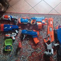 set di fucili e pistole spara nerf 