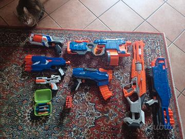 set di fucili e pistole spara nerf 