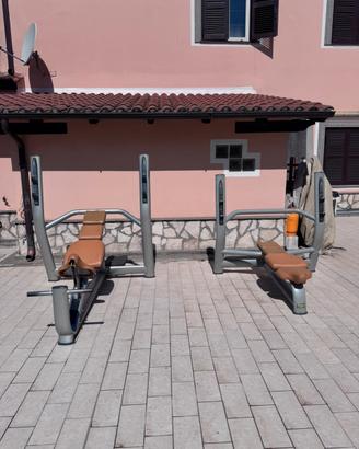 Panca piana olimpica e panca inclinata