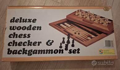 3 in 1: scacchi, dama e backgammon