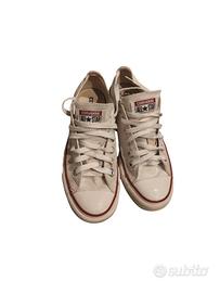 Converse basse bianche