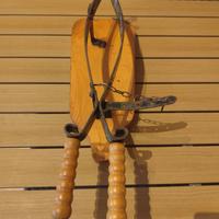 Morsa per prosciutto con supporto in legno