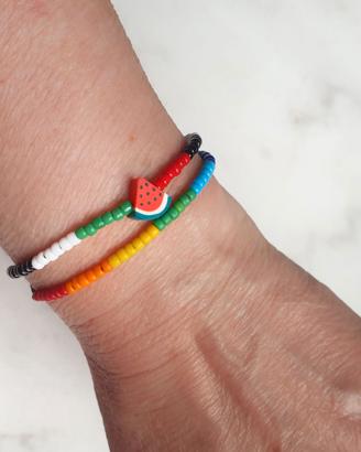 2 Braccialetti Amicizia Palestina e bandiera pace