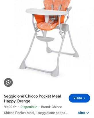 seggiolone pappa chicco