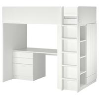 Letto a soppalco SMÅSTAD ikea materasso incluso