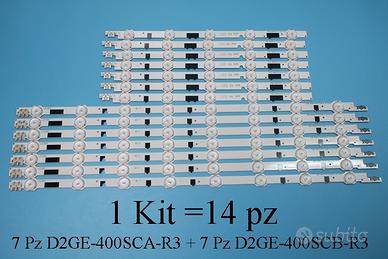 Kit completo 14 barre led samsung d2ge-400sca-r3