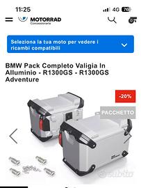 Set valigie BMW GS 1300 Elettrificate.