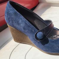 Scarpe donna  in vera pelle scamosciata n.36