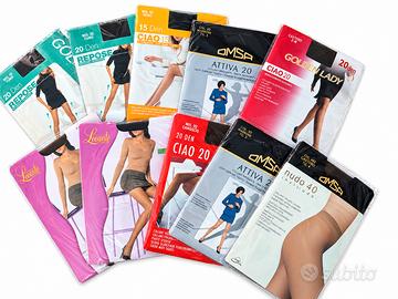 Lotto 10 paia collant donna