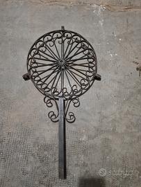 griglia camino ferro battuto 