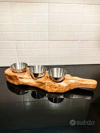 Vassoio Aperitivo snack Radica Ulivo con Ciotoline