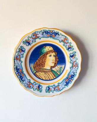 Il Perugino piatto ceramica di Deruta per Perugina