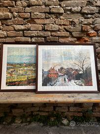 Quadro con stampa Pissarro e Van Gogh