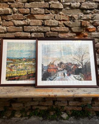 Quadro con stampa Pissarro e Van Gogh