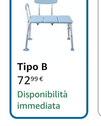 sedia per vasca da bagno disabili/anziani