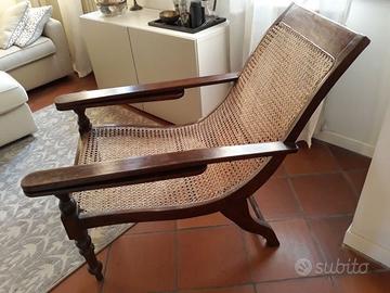 Poltrona chaise longue coloniale, origina