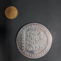 Moneta Piedra de Tizoc 5 once di argento 999