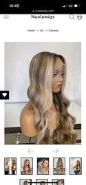 Parrucca nuolawigs capelli veri mai utilizzata