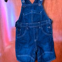 Salopette jeans bimbi 12 mesi