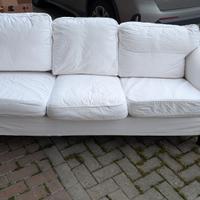 Divano tre 3 posti Ektorp Ikea beige chiaro