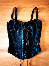 CORSETTO BUSTINO CON PIZZO/LACCI/STECCHE **NUOVO**