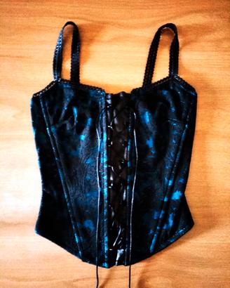 CORSETTO BUSTINO CON PIZZO/LACCI/STECCHE **NUOVO**