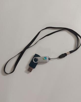Chiavetta USB MOMIT 2Gb con laccetto