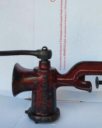 Tritacarne Manuale HUSQVARNA N. 5 Rosso Vintage