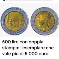 500 lire biometalliche