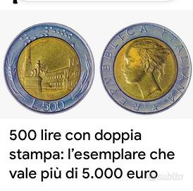 500 lire biometalliche