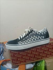 Vans Old Skool "Logo Repeat" Black Marshmallow