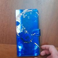 Cover Iphone 15 Trama Fiore Blu