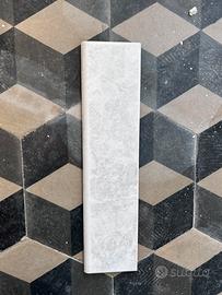 Battiscopa ceramica bianco 33x8 NUOVO