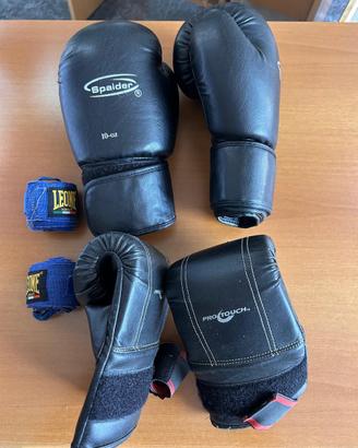 Guantoni boxe + guanti sacco