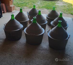 damigiane in vetro da 54 Lt per vino