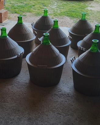 damigiane in vetro da 54 Lt per vino