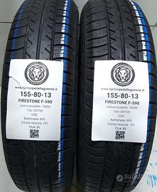 2 GOMME 155 80 13 FIRESTONE A76000