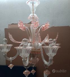 lampadario classico stile 700 Aureliano Toso 703/6